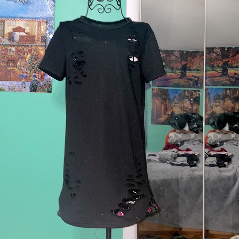 Black casual dress